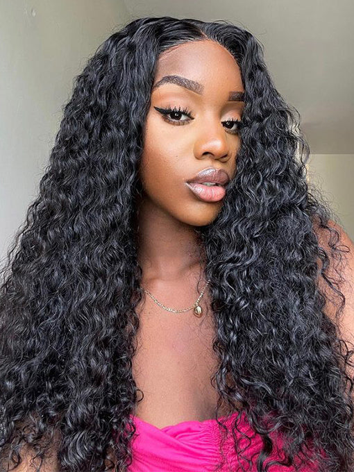 IRoyal Wear & Go 5x5 HD Glueless Lace Front Deep Wave Human Hair Wigs