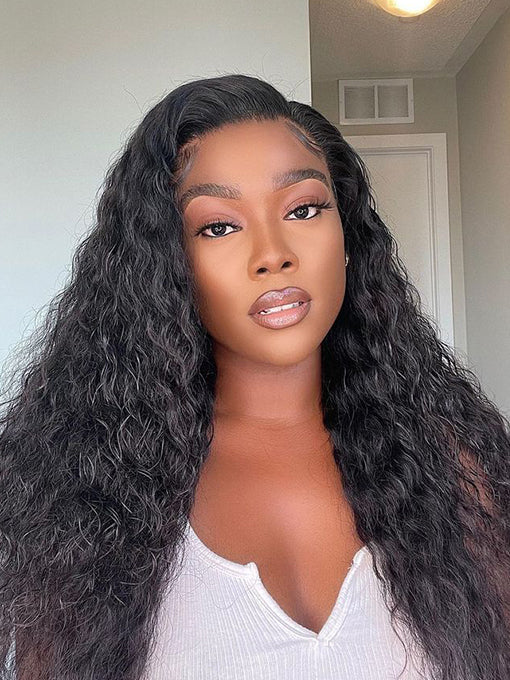 IRoyal Hair Water Wave Swiss HD Lace Wigs Virgin Human Hair 5x5 Lace Closure Wigs