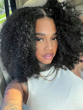 Glueless Kinky Curly bob Wear Go 5x5 HD Lace Wig With Pre-plucked Edges