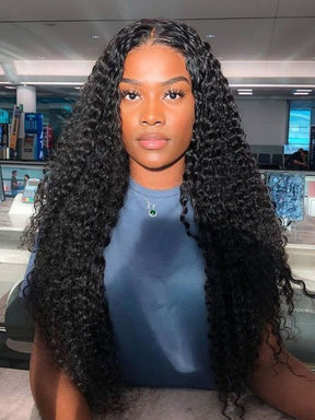 IRoyal Hair Kinky Curly U Part Wig Affordable 180% Density Glueless Wig Human Hair Wigs 