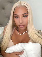 613 Blonde Lace Front Wigs Straight Human Hair Wigs 13x4 Skin Melt Lace