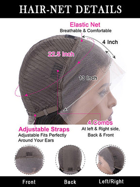 IRoyal Deep Wave HD Lace Front Wigs Human Hair Glueless Wear go Wig