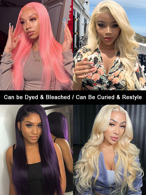 IRoyal Hair 613 Blonde Wig 40Inches Straight Human Hair Wig Lace Closure Wigs