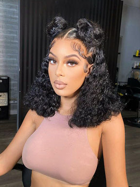 IRoyal Hair Deep Wave Bob Wigs  150% Human Hair Wigs Pre Plucked