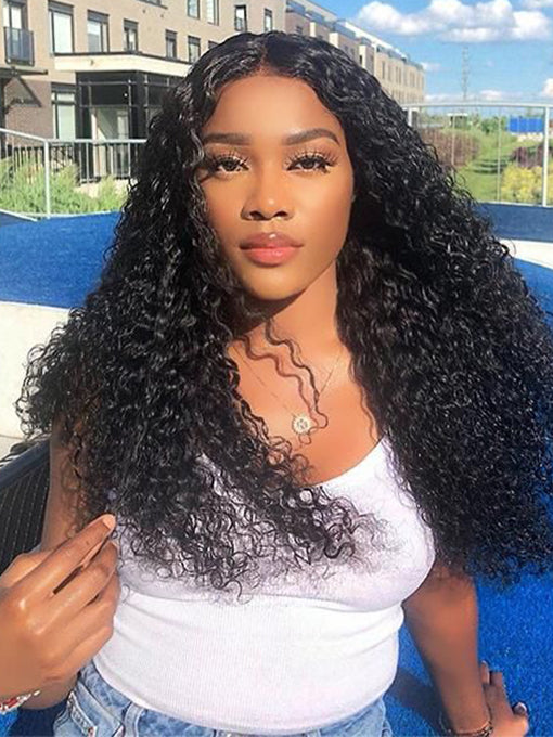 IRoyal Hair Kinky Curly U Part Wig Affordable 180% Density Glueless Wig Human Hair Wigs 