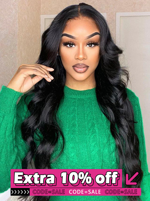 IRoyal Hair Body Wave Hair 13x4 Swiss HD Lace Front Wigs Pre Plucked Virgin Hair Wigs