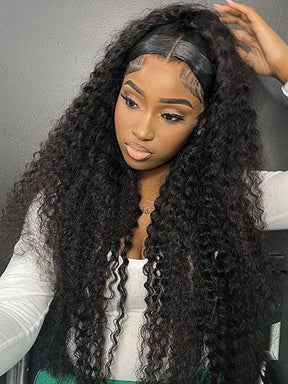 IRoyal Deep Wave HD Lace Front Wigs Human Hair Glueless Wear go Wig