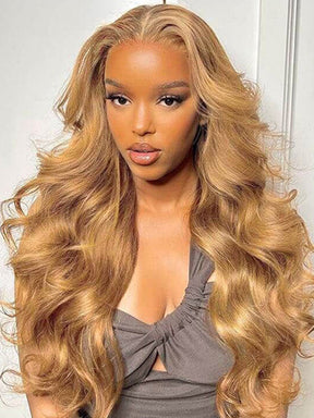 IRoyal Hair #27 Pre Plucked 13x4 Lace Front Wigs Honey Blonde Body Wave Wig