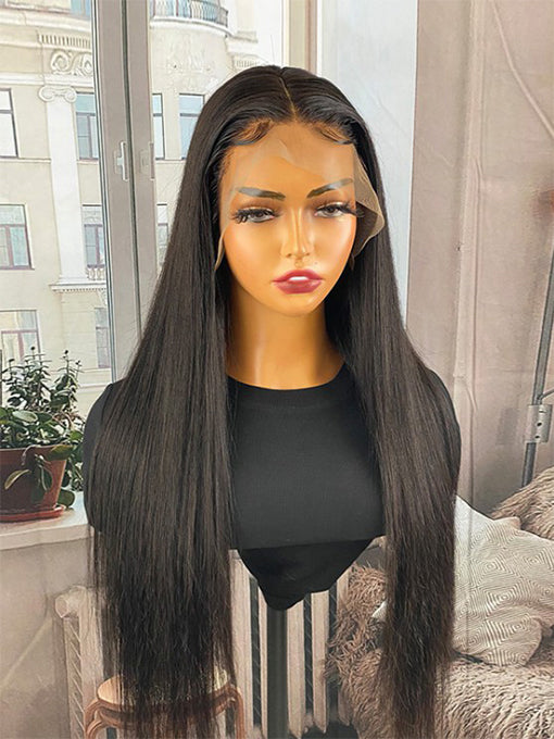 IRoyal Hair HD Lace Frontal Straight Wig 40inch Virgin Human Hair Pre Plucked Wig