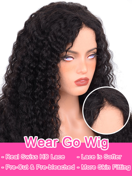IRoyal Water Wave Wear Go Glueless Wig 5x5 HD Lace Wig With Pre-plucked Edges - IRoyal Hair