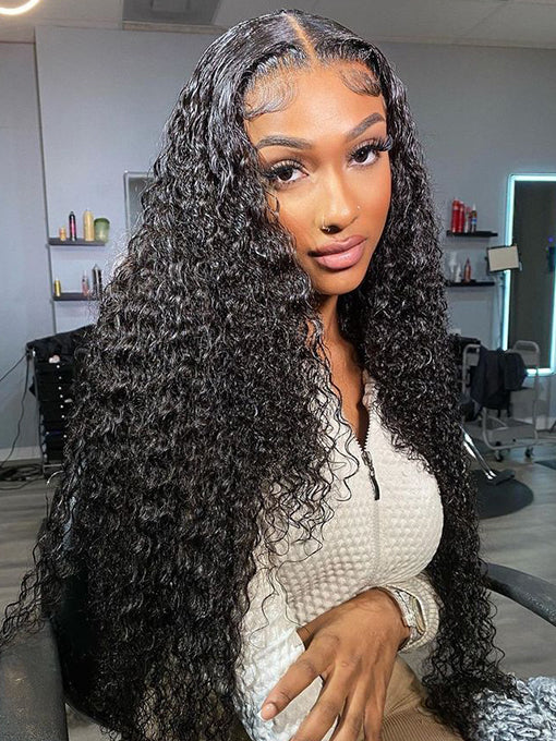 IRoyal Hair Kinky Curly U Part Wig Affordable 180% Density Glueless Wig Human Hair Wigs