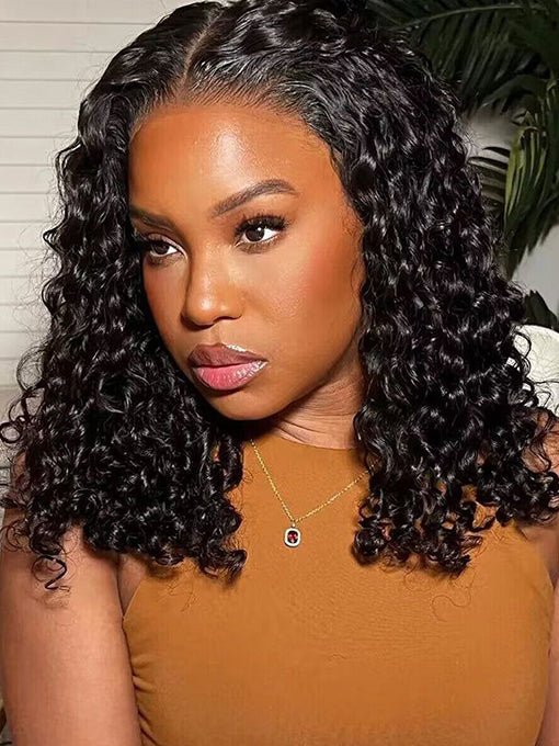 IRoyal Hair Deep Wave Bob Wigs  150% Human Hair Wigs Pre Plucked