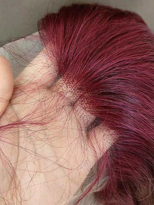 IRoyal Hair 99J Burgundy Color Wig 13x4 Lace Straight Hair Wigs