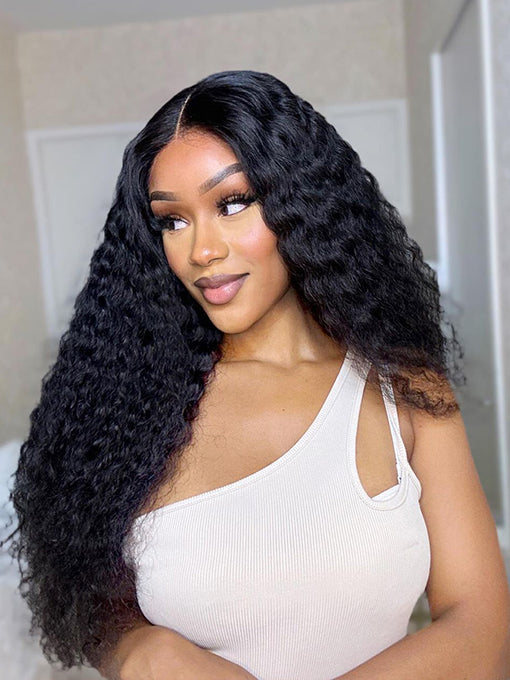 IRoyal Water Wave Wear Go Glueless Wig 5x5 HD Lace Wig With Pre-plucked Edges
