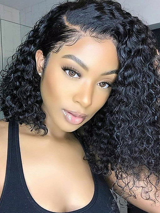 IRoyal Hair Deep Wave Bob Wigs  150% Human Hair Wigs Pre Plucked