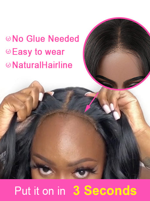 IRoyal Wear & Go 5x5 HD Glueless Lace Front Deep Wave Human Hair Wigs