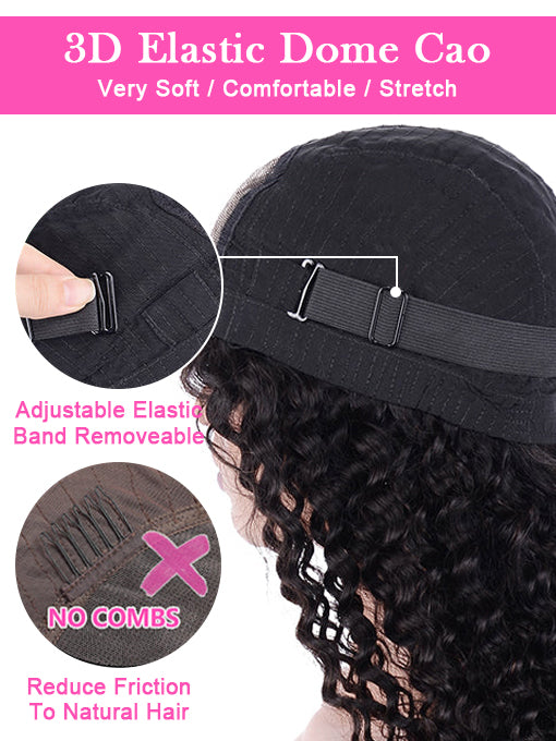IRoyal Wear & Go 5x5 HD Glueless Lace Front Deep Wave Human Hair Wigs