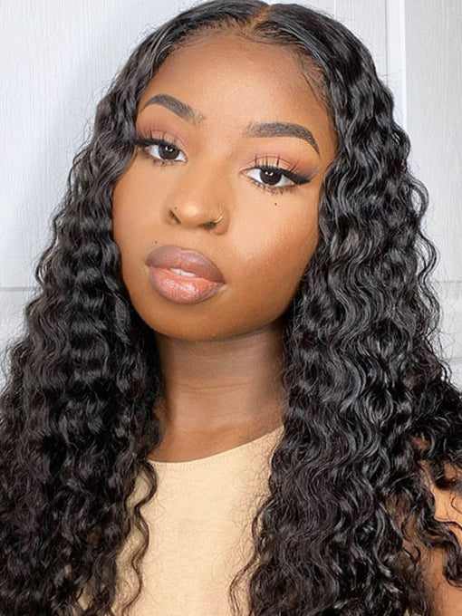 IRoyal Deep Wave Pre Cut 6x4 HD Lace Wear Go Glueless Wig Human Hair Wigs