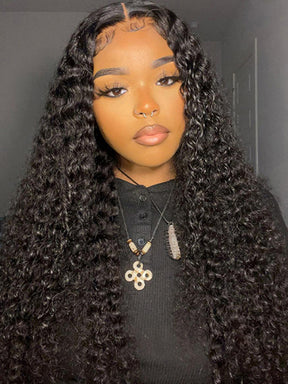 13x4 Wear And Go HD Glueless Lace Front Deep Wave Human Hair Wigs
