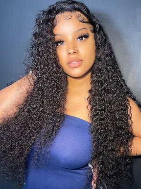 13x4 Wear And Go HD Glueless Lace Front Deep Wave Human Hair Wigs