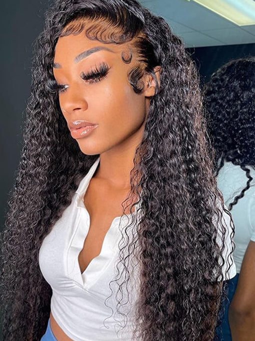 IRoyal Wear & Go 5x5 HD Glueless Lace Front Deep Wave Human Hair Wigs