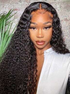 IRoyal Kinky Curly Glueless Wig Wear Go 4x6 HD Lace Pre Cut Lace Closure Wig