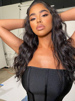 Body Wave 13x6 Lace Front Wigs Human Hair Natural Hairline Pre Plucked Wig