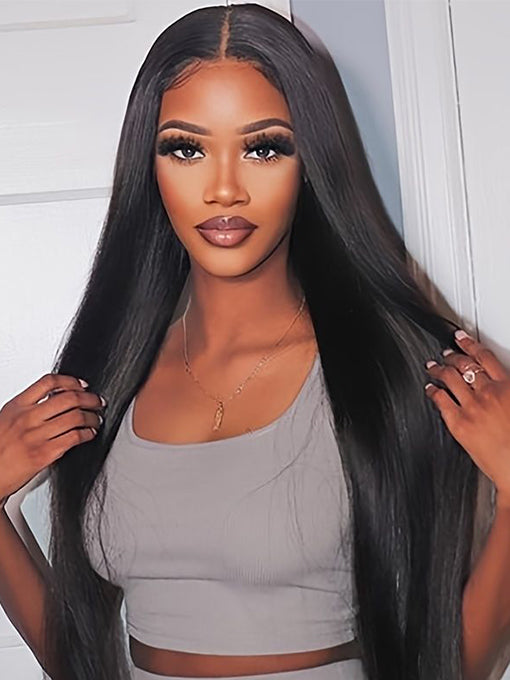 IRoyal Glueless Straight Wear Go 5x5 HD Lace Wig With Pre-plucked Edges