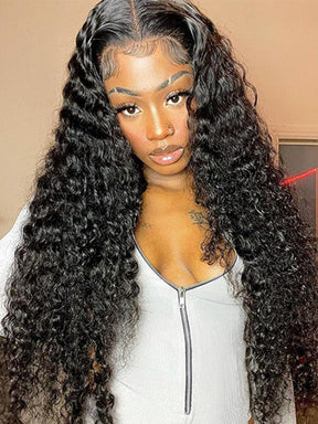 IRoyal Hair Water Wave Hair 13x4/13x6 Lace Front Wigs 40inch Human Virgin Hair Pre Plucked Wig