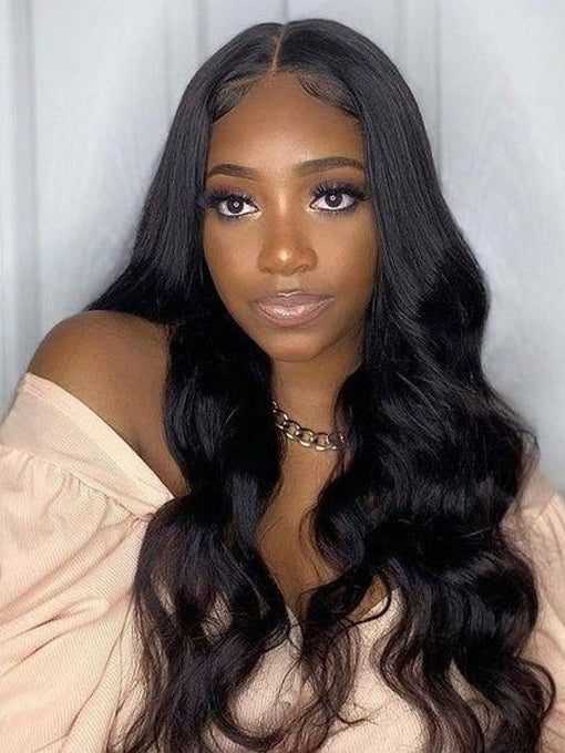 IRoyal Hair U Part Wig 180% Density Body Wave Hair Glueless No Lace Human Hair Wigs