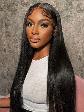 IRoyal Hair Straight Hair 180% Density U Part Wig Affordable Machine Made Human Hair Glueless Wigs
