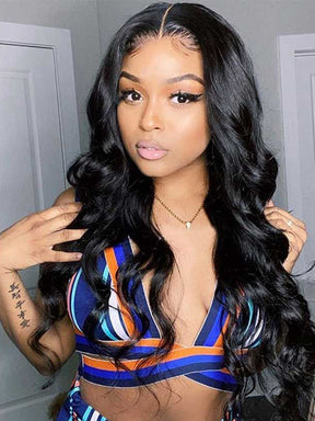 IRoyal Hair Body Wave Virgin Hair 5x5 HD Lace Closure Wigs 150 Density With Baby Hair