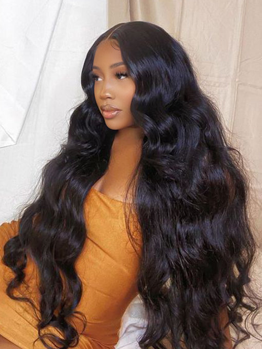 Body Wave 13x6 Lace Front Wigs Human Hair Natural Hairline Pre Plucked Wig