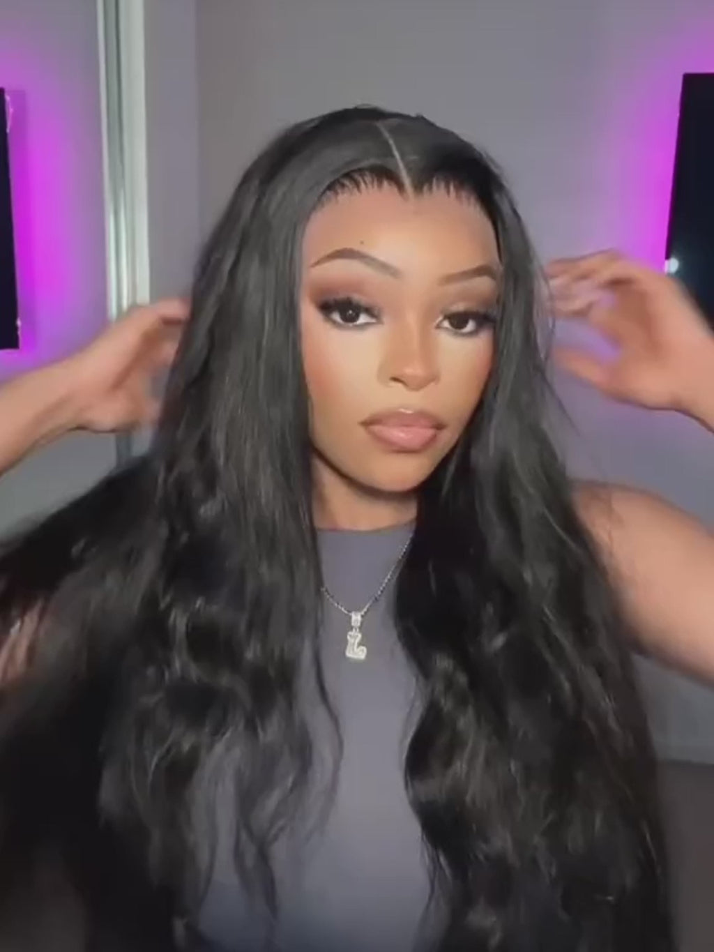 IRoyal Hair HD Lace Frontal Straight Wig 40inch Virgin Human Hair Pre Plucked Wig