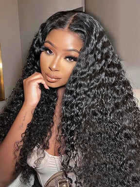 IRoyal Deep Wave HD Lace Front Wigs Human Hair Glueless Wear go Wig
