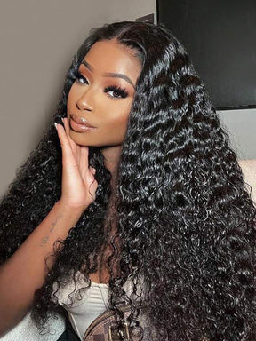 IRoyal Deep Wave HD Lace Front Wigs Human Hair Glueless Wear go Wig